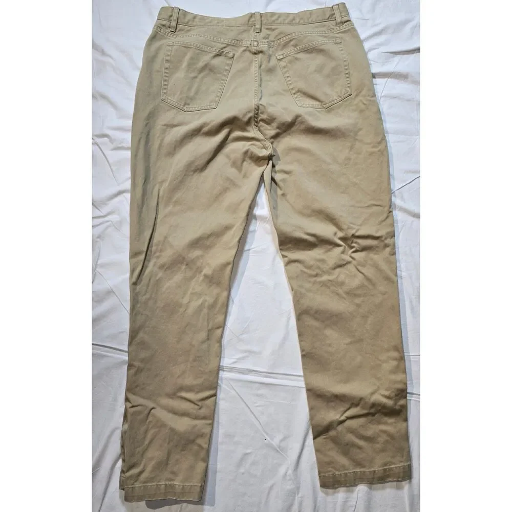 Cremieux Classic Khaki Chino Pants - Size 36 x 32 - Made in France - 26
